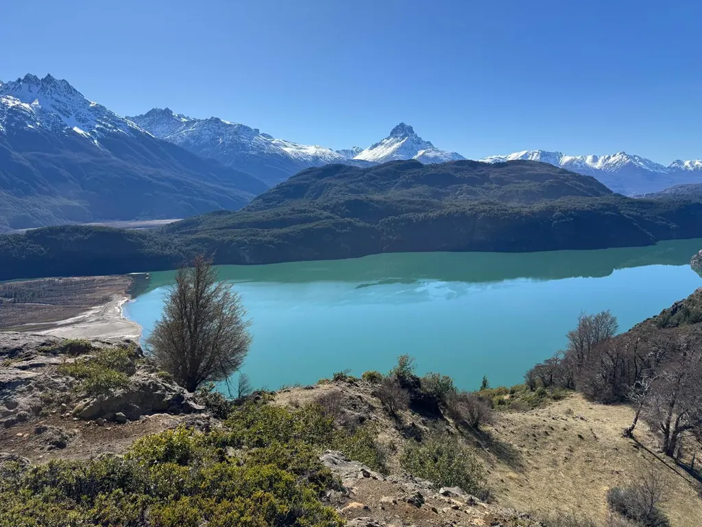 Vista a Laguna Verde desde la parcela de 1,7 hectáreas
